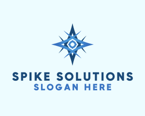 Spike - Navigation Travel Compass logo design