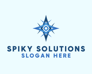Spiky - Navigation Travel Compass logo design