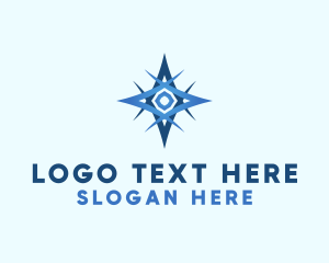 Directional - Navigation Travel Compass logo design