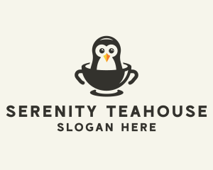 Penguin Bowl Cafe  logo design