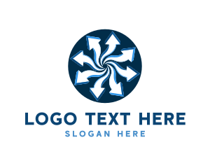 Direction - Arrow Direction Logistics logo design