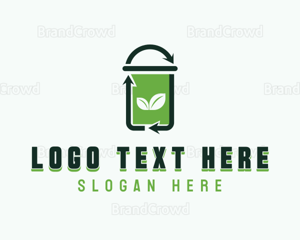 Recyclable Garbage Bin Logo