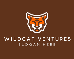 Cute Wild Tiger  logo design