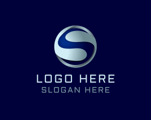 Networking - Cyber Sphere Letter S logo design