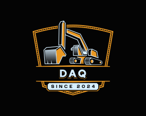 Backhoe - Excavator Backhoe Machinery logo design