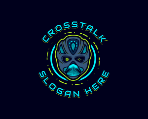 Cyborg Robot Alien Logo