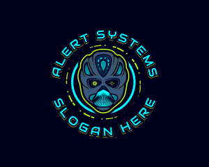 Cyborg Robot Alien logo design