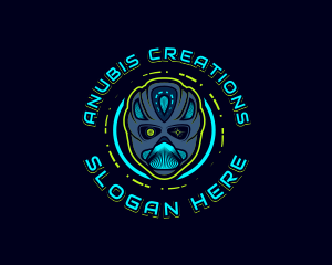 Cyborg Robot Alien logo design