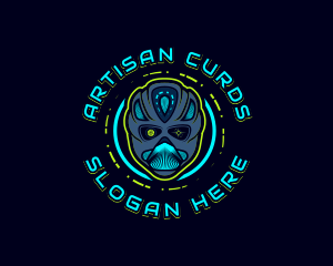 Cyborg Robot Alien logo design