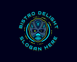 Cyborg Robot Alien logo design