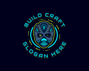 Cyborg Robot Alien logo design