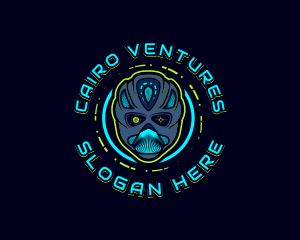 Cyborg Robot Alien logo design