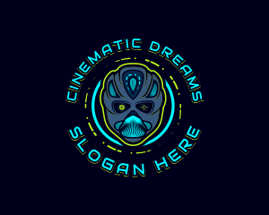 Cyborg Robot Alien logo design