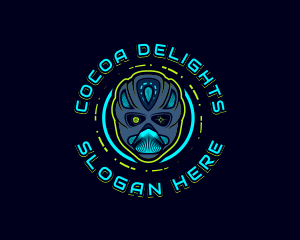 Cyborg Robot Alien logo design