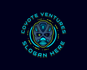 Cyborg Robot Alien logo design