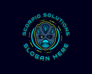 Cyborg Robot Alien logo design