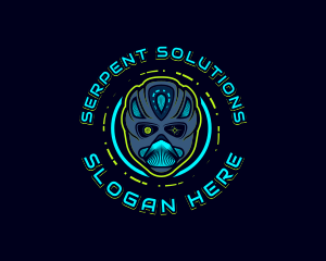 Cyborg Robot Alien logo design