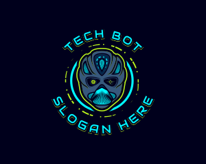 Robot - Cyborg Robot Alien logo design