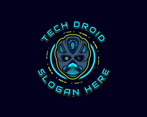 Droid - Cyborg Robot Alien logo design