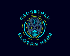 Cyborg Robot Alien logo design