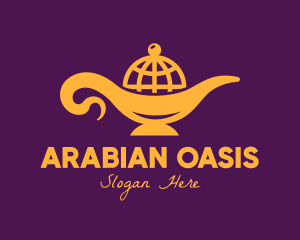 Arabian - Global Golden Lamp logo design