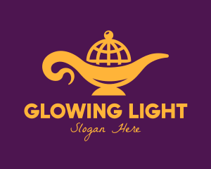 Lamp - Global Golden Lamp logo design