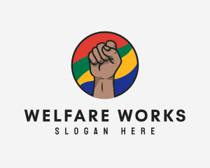 Welfare - Raised Fist Movement logo design