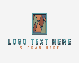 Crafter - Frame Triangle Painting logo design