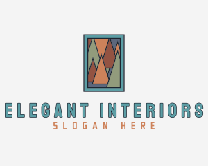 Frame Triangle Painting logo design