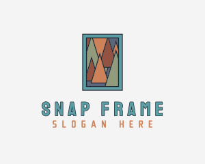 Frame Triangle Painting logo design