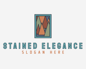 Frame Triangle Painting logo design