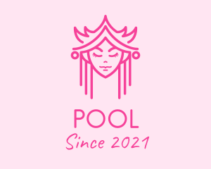 Female - Minimalist Royal Princess logo design