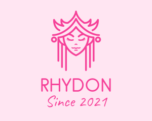 Minimalist Royal Princess logo design
