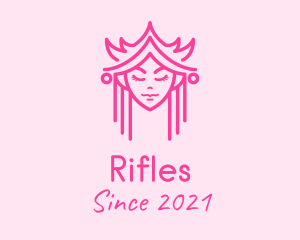 Minimalist Royal Princess logo design