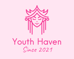 Teenager - Minimalist Royal Princess logo design