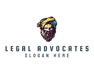 Bearded Sultan Man logo design