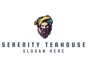 Bearded Sultan Man logo design