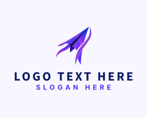 Logistics - Plane Courier Logistics logo design