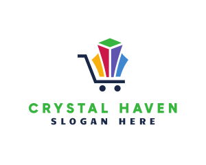 Jewel Shopping Cart  logo design