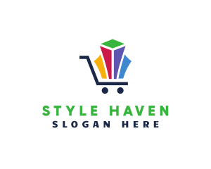 Jewel Shopping Cart  logo design