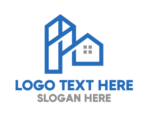 Land - Blue Tower House logo design