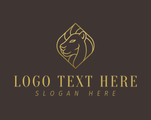 Luxury Golden Lion Logo