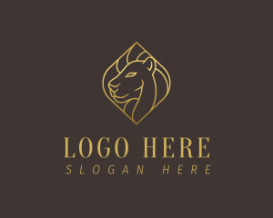 Beast - Luxury Golden Lion logo design