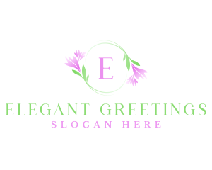 Feminine Beauty Flower Wreath logo design