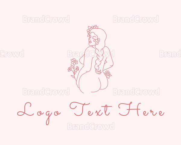 Flower Naked Female Logo