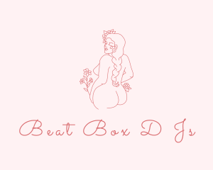 Floral - Flower Naked Female logo design