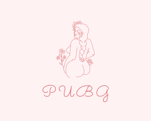 Body - Flower Naked Female logo design