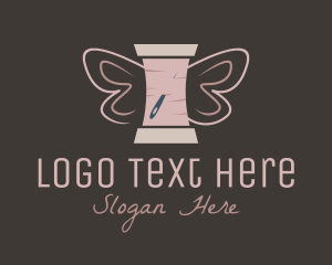 Butterfly Yarn Spool Logo