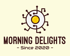 Breakfast - Egg Tech Network logo design
