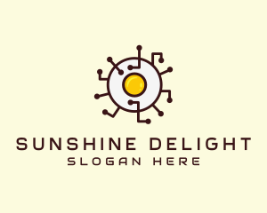 Sunny Side Up - Egg Tech Network logo design